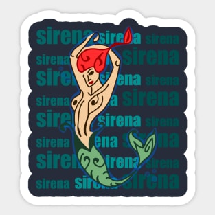 SIREN IN THE SEA Sticker